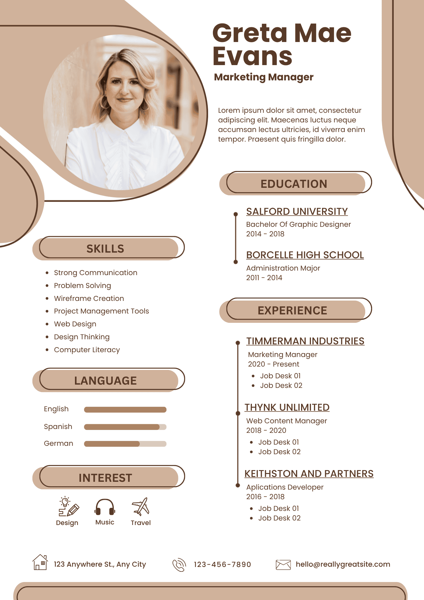 Greta Beige Geometric
